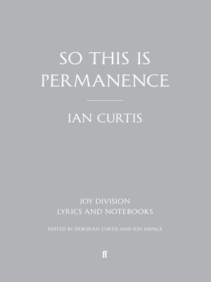 cover image of So This Is Permanence